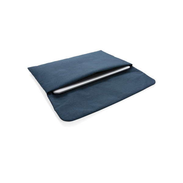 Magnetic closing 15.6" Laptop sleeve PVC free - Blue