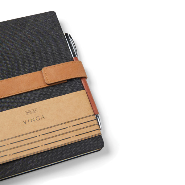 VINGA Bosler RCS recycled paper notebook - Black