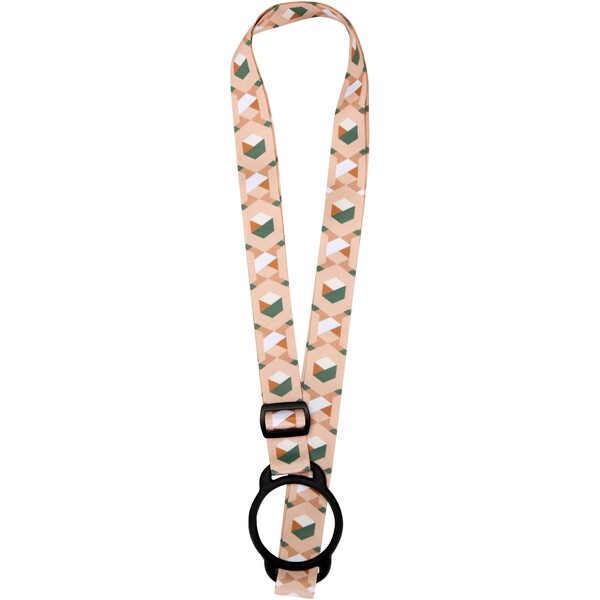 Lior RPET sublimation lanyard with silicone bracelet