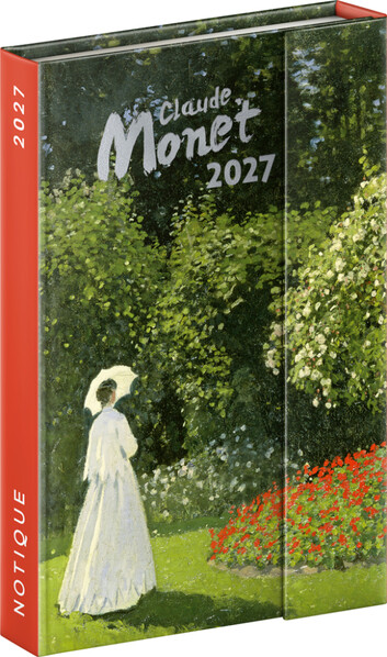 Notique Týdenní Magnetický Diář Claude Monet 2027, 11 x 16 cm - Východní