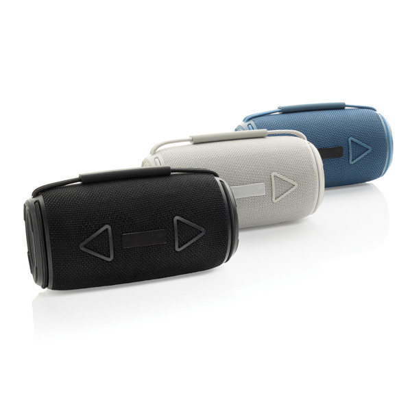 Enceinte 16W étanche IPX4 en plastique recyclé RCS Prisma - Bleu