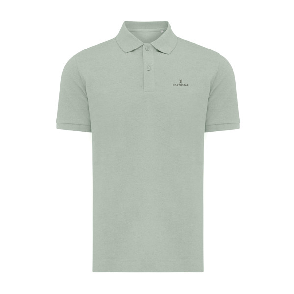 Polo tričko IQONIQ Yosemite z recykl. bavlny - Iceberg Green / XXXL