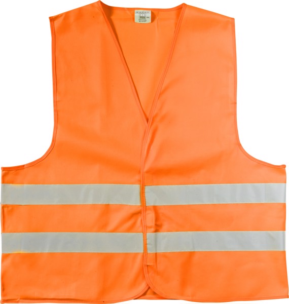 Polyester (150D) safety jacket - Orange / M