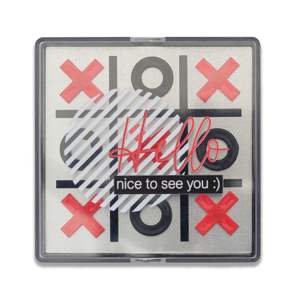 Magnetic tic tac toe game