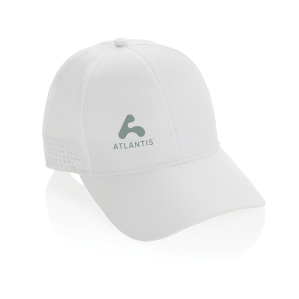 Casquette de sport 6 panneaux en rPET Impact AWARE™ - Blanc