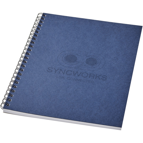 Carnet de notes spirales Desk-Mate® A5 coloré - Bleu foncé