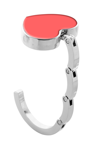 Amor heart bag hanger, magnetic closure