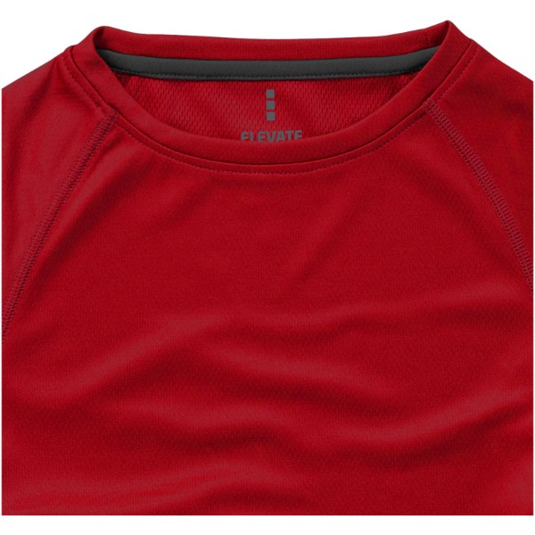Damski T-shirt Niagara z krótkim rękawem z dzianiny Cool Fit odprowadzającej wilgoć - Czerwony / M