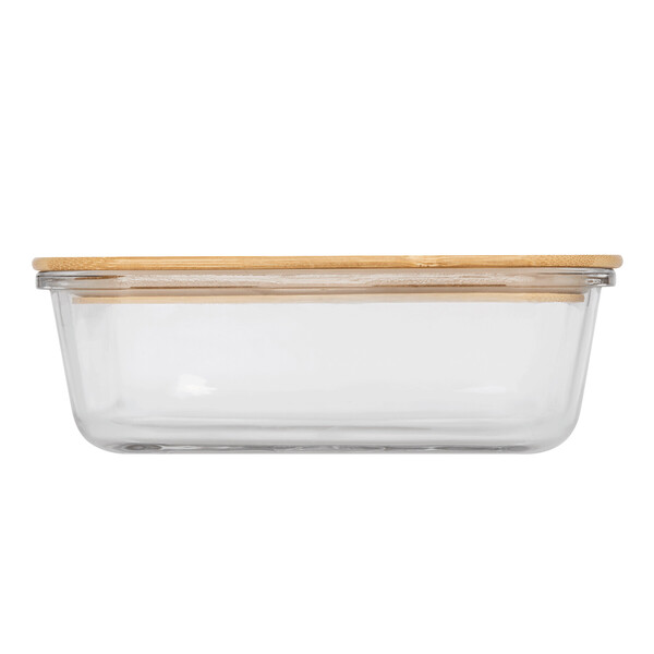 Lunch box, with bamboo lid: capacity approx. 1.060 ml ROSILI L