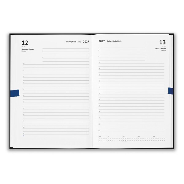 SPENSER A5. A5 diary with a PU hardcover - Grey