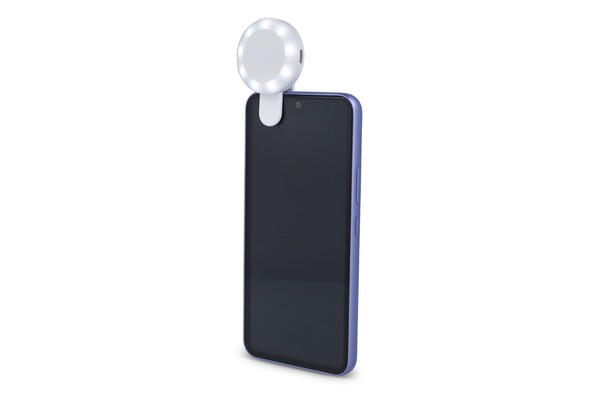 Lampe LED portable universelle pour selfie avec 3 niveaux de luminosité