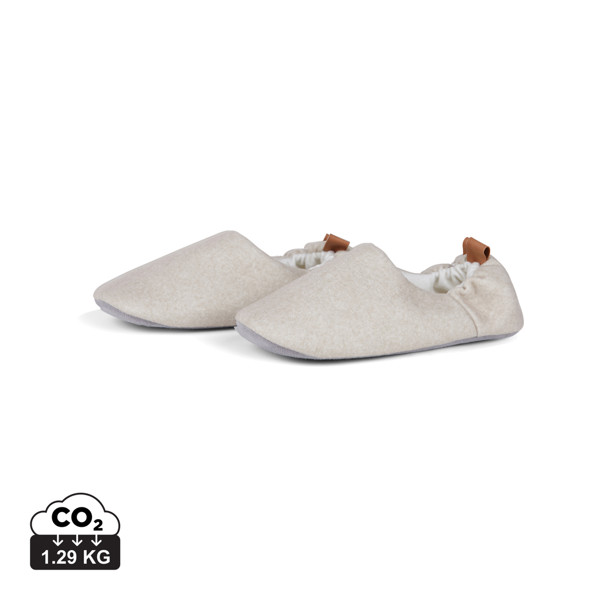 VINGA Chaussons doux en rPET RCS L/XL Moulton - Beige / Feather Grey