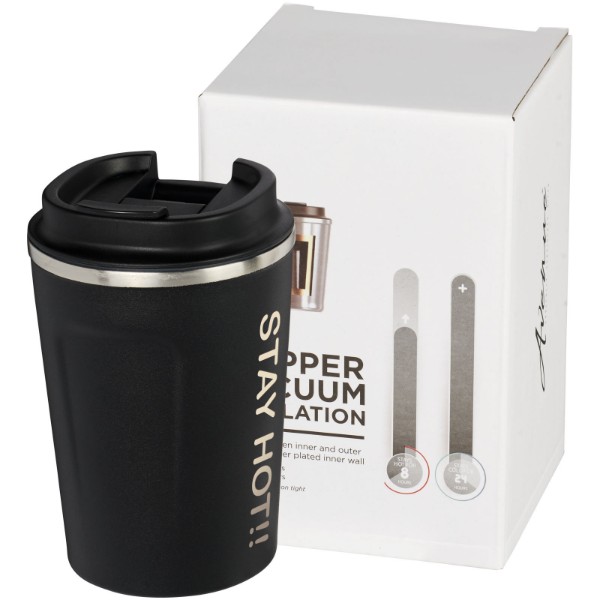 Thor 360 ml leak-proof copper vacuum insulated tumbler - Solid Black