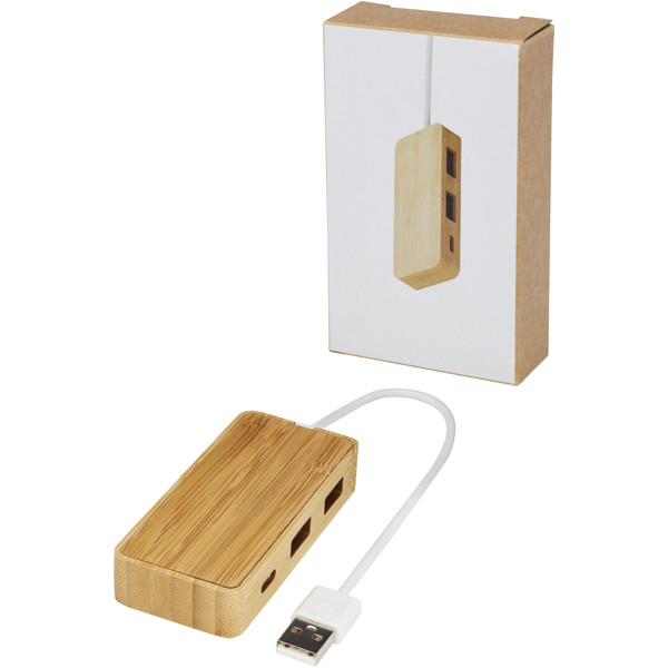 Hub USB Tapas en bambou