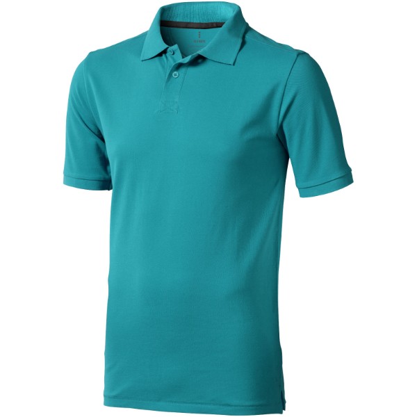 Polo de manga curta para homem de 200 g/m² Calgary - Azul água / XXL