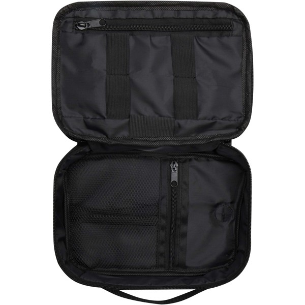 Pochette technique Ross en RPET certifié GRS de 1 L - Heather Charcoal