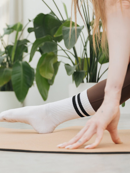 Tennis Socks - White / Black / 27-31