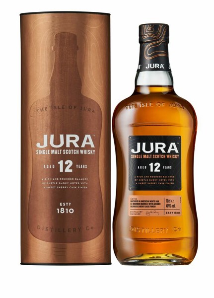 Jura 12 Y.O. Single Malt Whisky, 40%, 0.7 L, GIFT