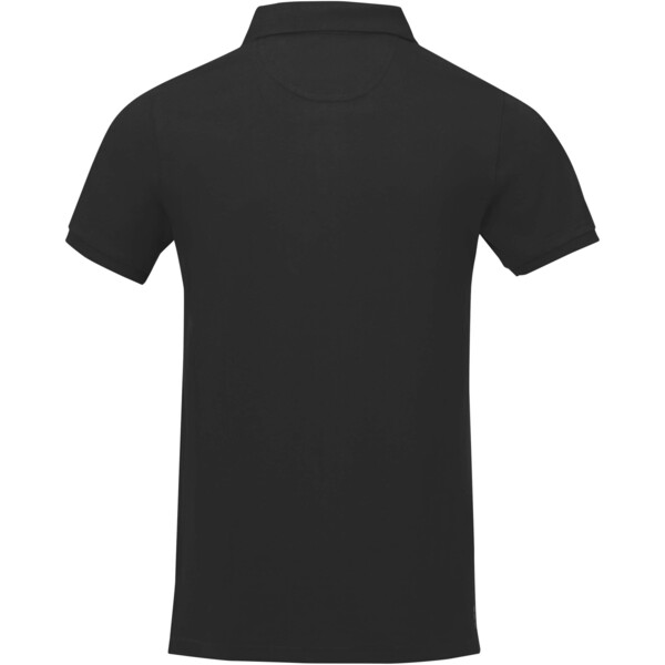 Polo de manga curta para homem de 200 g/m² Calgary - Preto liso / XL