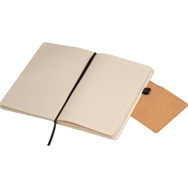 MARTHA Zápisník A5 z recyklovaného kartónu a magnetom - Beige