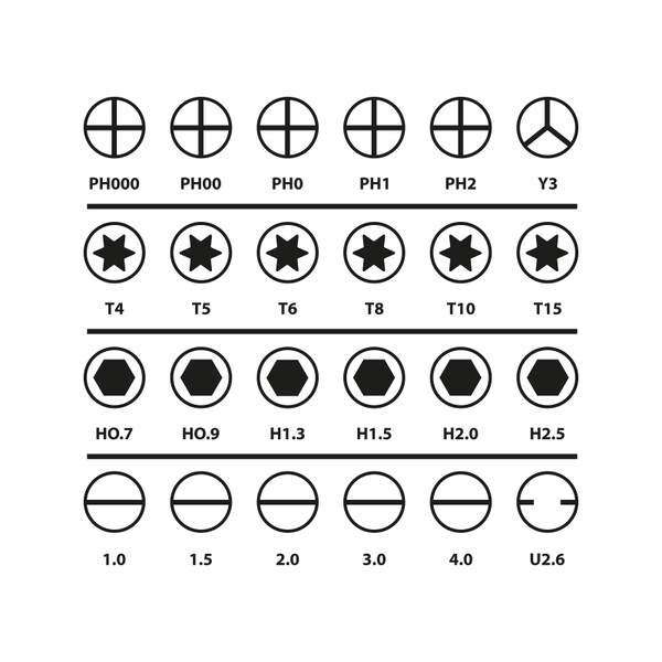 SET DE 24 TOURNEVIS DE PRECISIONS