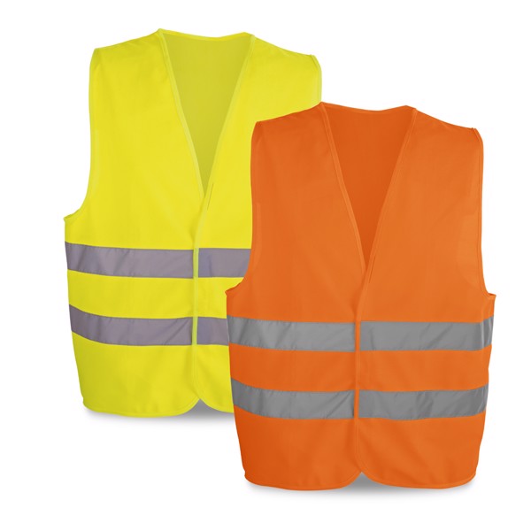 YELLOWSTONE. 100% polyester high visibility vest - Yellow