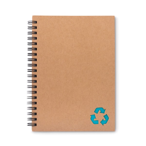 Stone paper notebook 70 lined Piedra - Turquoise