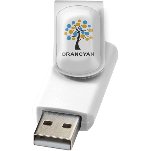 Rotate Doming USB-Stick - weiss / 32GB