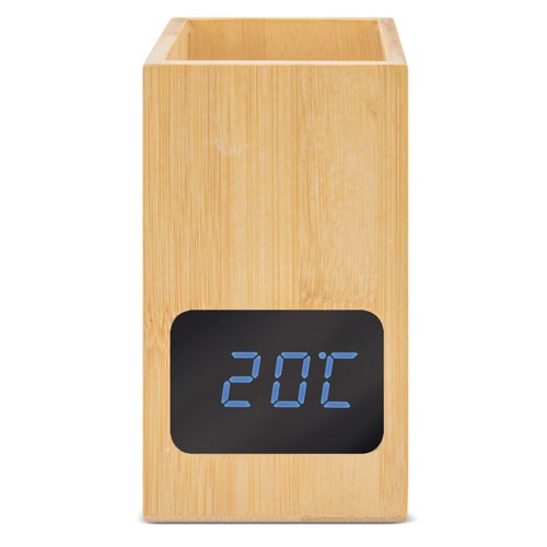 PORTE-CRAYONS-HORLOGE EN BAMBOU "HANOI"