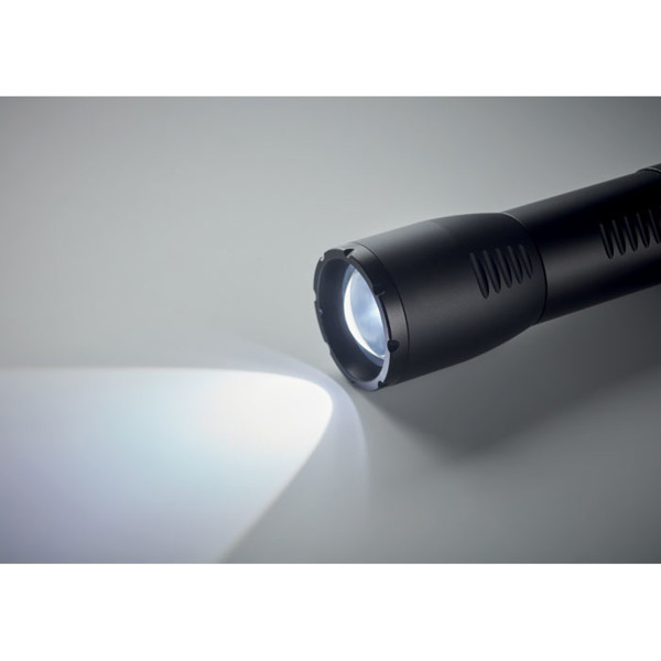 Enta LED flashlight, 200 lumen, aluminium