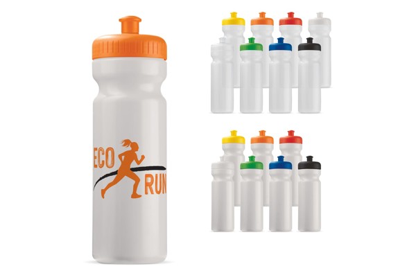 Toppoint športna steklenička Bio PE 750 ml - Bela / bela