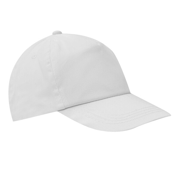 5-Panel Cap For Children Kiddy Wear - White