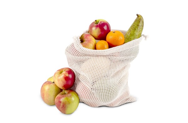 Sac de courses, réutilisable, en coton OEKO-TEX® 25x30cm - Ecru