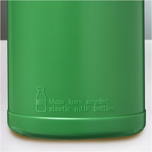 Borraccia sportiva in materiale riciclato con coperchio a scatto da 500 ml Baseline - Verde / Verde