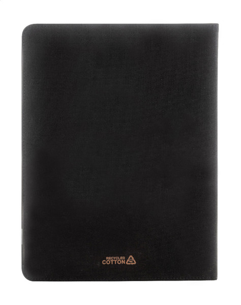 Recycled Canvas Document Folder Capudo A4 - Black