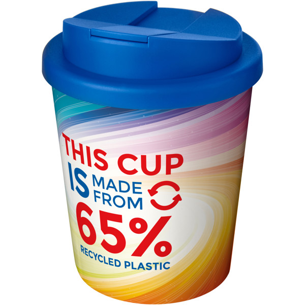 Gobelet avec isolation Brite-Americano Espresso Eco de 250 ml et anti-déversement - Bleu minéral