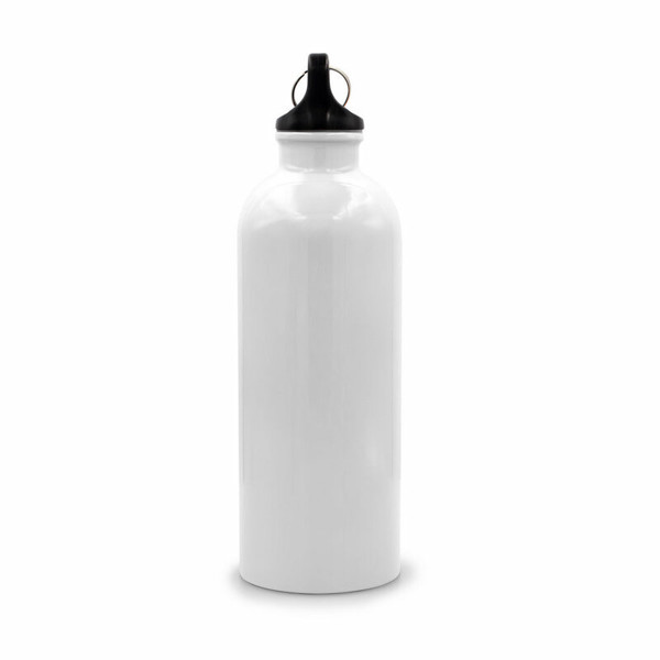 Sports bottle 500 ml with carabiner clip | Brenda - white