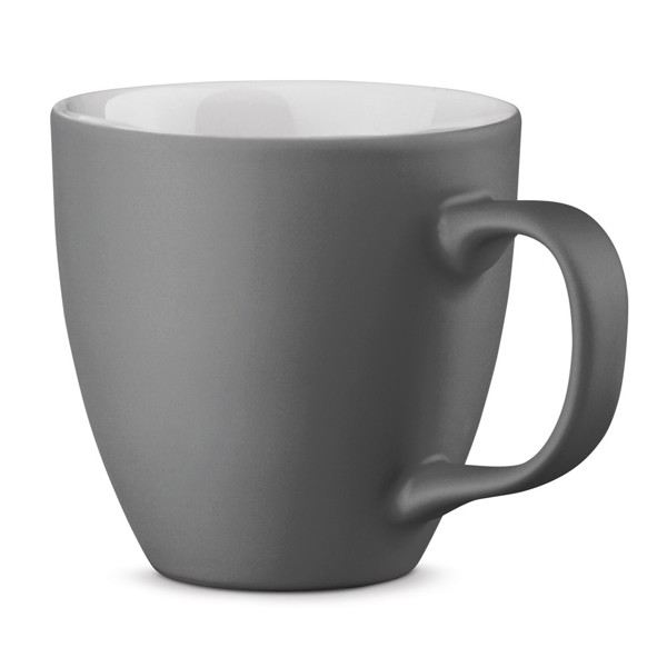 PANTHONY MAT. 450 ml hydroglazovaný porcelánový hrnek - Šedá