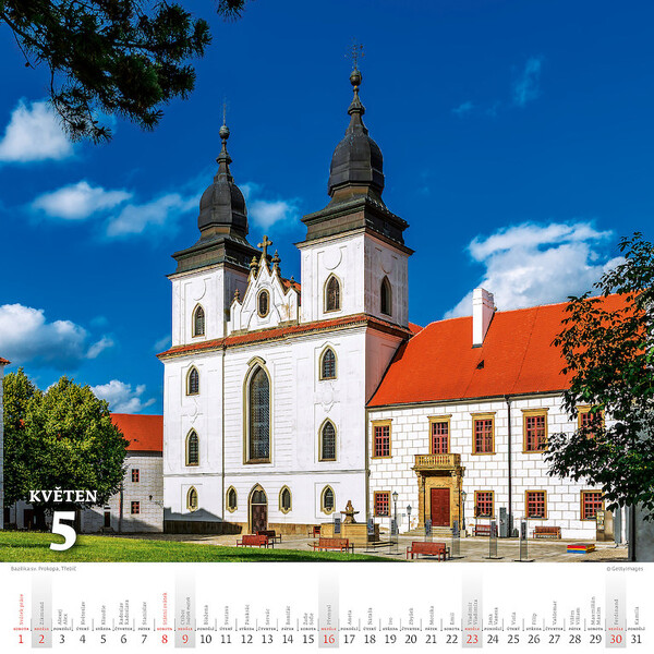 Nástěnný kalendář Křížem krážem Českou republikou