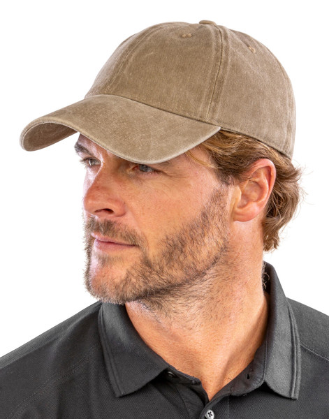 Result Pure Cotton Vintage Cap - Vintage Grey / ONE SIZE
