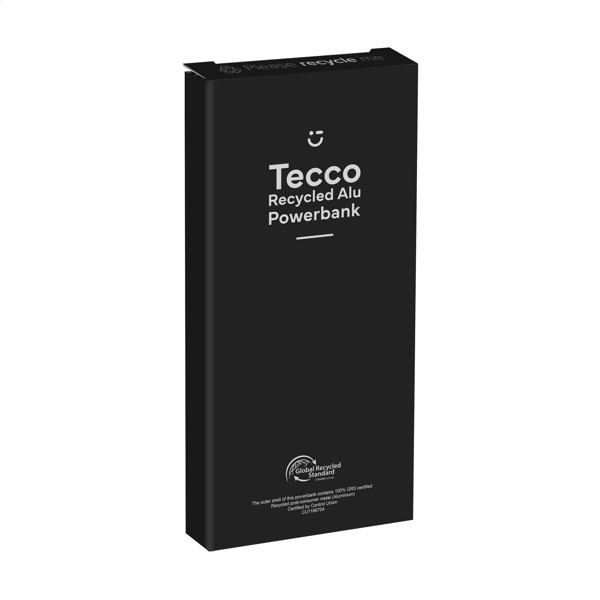Tecco GRS Recycled Alu Powerbank 5000 chargeur externe - argenté