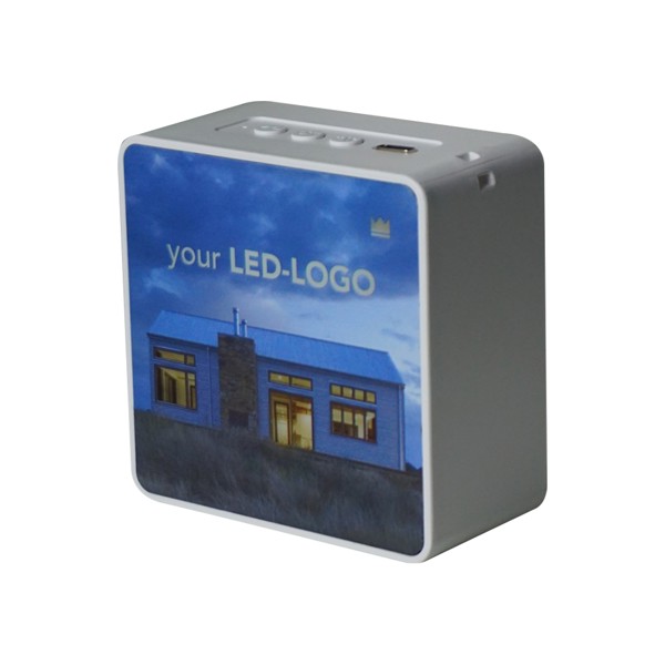 Bluetooth speaker with full-area printing - WHITE