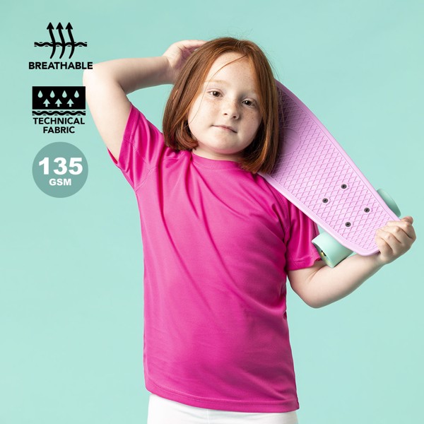 T-Shirt Criança Tecnic Plus - Vermelho / 10-12