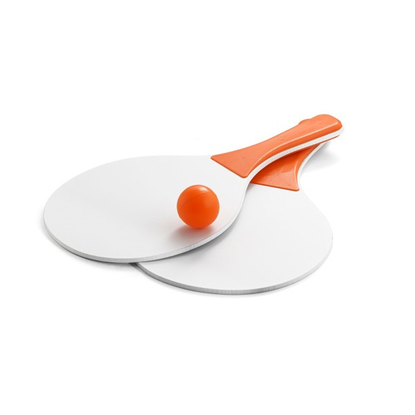 FILIPINAS. Bat and ball set in MDF - Orange