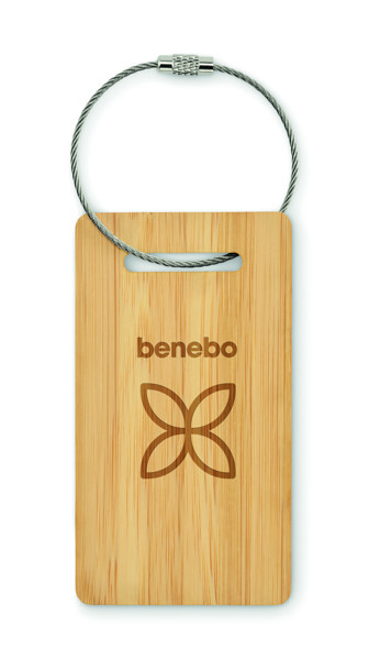 Bamboo luggage tag Mio