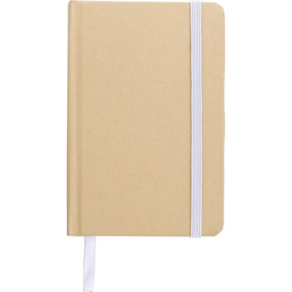 Recycled craft paper notebook A6 - white