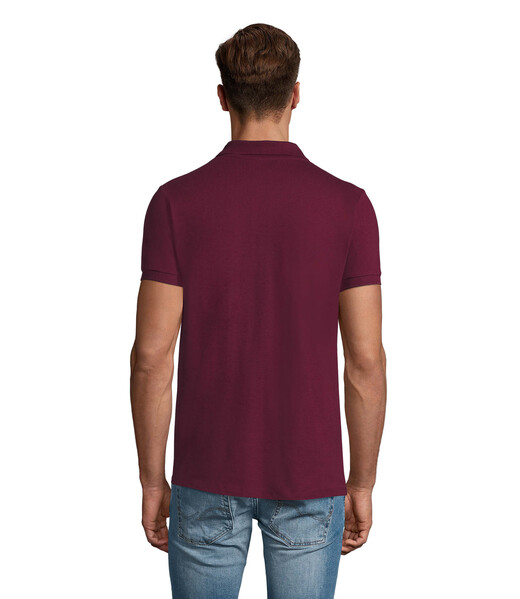 PERFECT MEN Polo homen 180g - BurgundyM