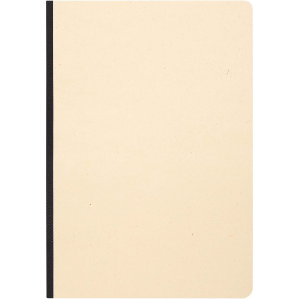Liliana A5 Zuckerrohr und RPET Softcover Notizbuch - schwarz
