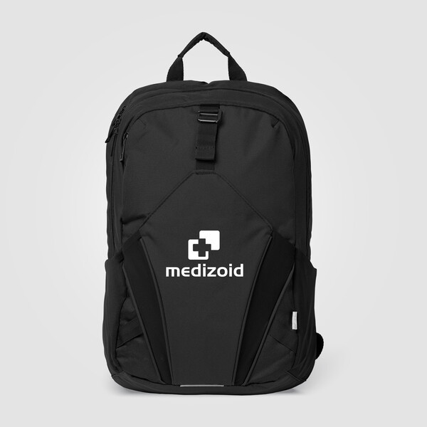 Coastal Threads™ Everyday Rucksack - Schwarz / Thermische transferdruck