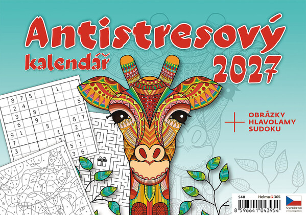 Plánovací stolní kalendář Antistresový pracovní 2027